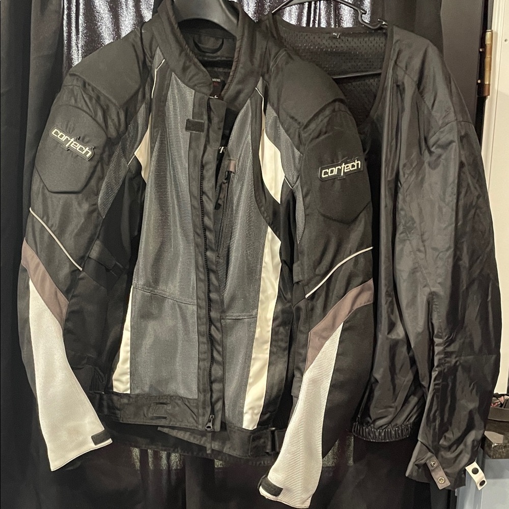 Cortech Men's Black and Gray Performance Jacket